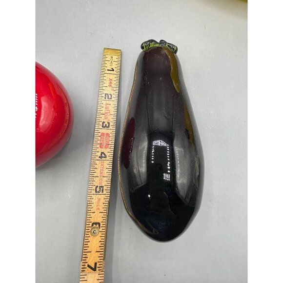 Vtg Blown Glass Vegetable Tomato Art Deco Kitchen Decor - Picture 5 of 5